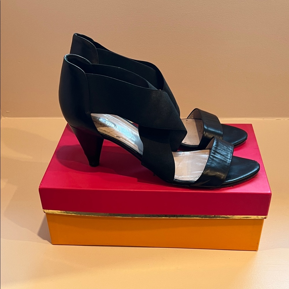 Kate Spade Black Strappy Heels